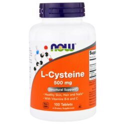 Now Foods L-Cisteína 500 mg - 100 Tabletes: Suplemento Essencial para Saúde e Bem-Estar