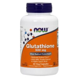 Now Foods Glutationa 500 mg - 60 Cápsulas Vegetarianas: Antioxidante Essencial para o Corpo