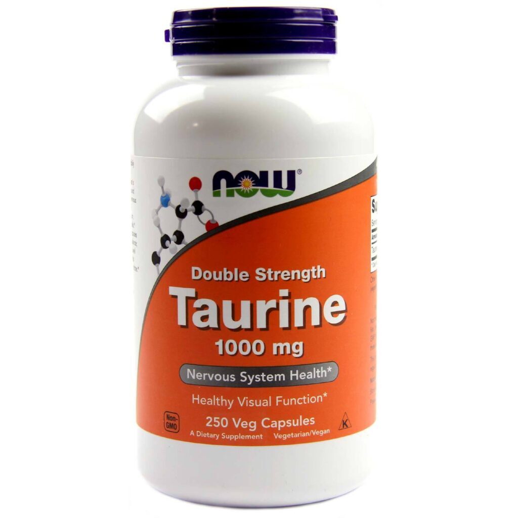Now Foods Taurina 1000 mg - 250 Cápsulas: Energia e Bem-Estar no Brasil