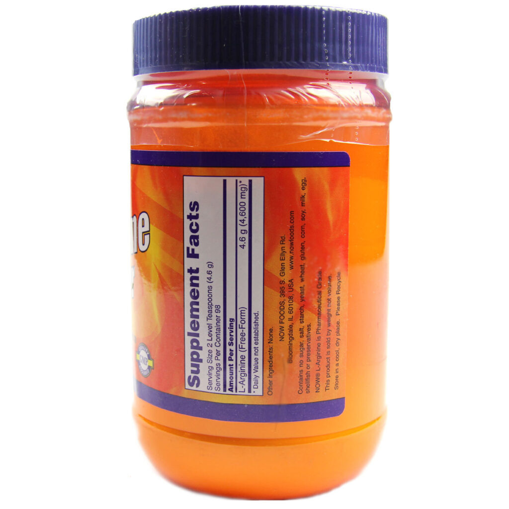 L-Arginina Pura 100% Now Foods 454g: Potencialize Sua Performance e Bem-Estar - Imagem 2