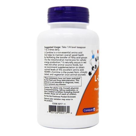 Now Foods, L-Carnitina em pó - 85g - Image 2