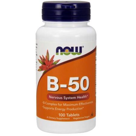 Now Foods, B-50 - 100 Comprimidos