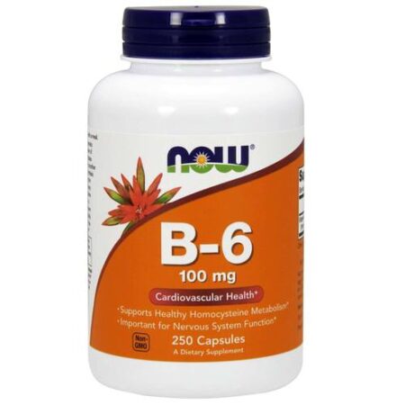 Now Foods, Vitamina B-6 100 mg - 250 Cápsulas