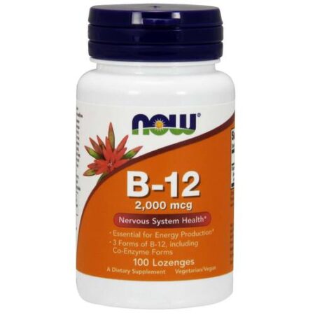 Now Foods, Vitamina B-12 2000 mcg - 100 Pastilhas