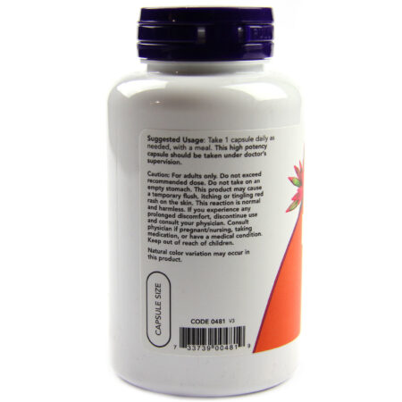 Now Foods, Niacina 500 mg - 100 Cápsulas - Image 3