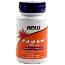 NOW Foods Metil B-12 1000 mcg - 100 Pastilhas: Energia e Saúde Neural para Brasileiros