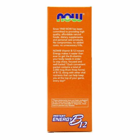 Now Foods, Energia Instantânea Vitamina B-12 - 75 Pacotes - Image 2