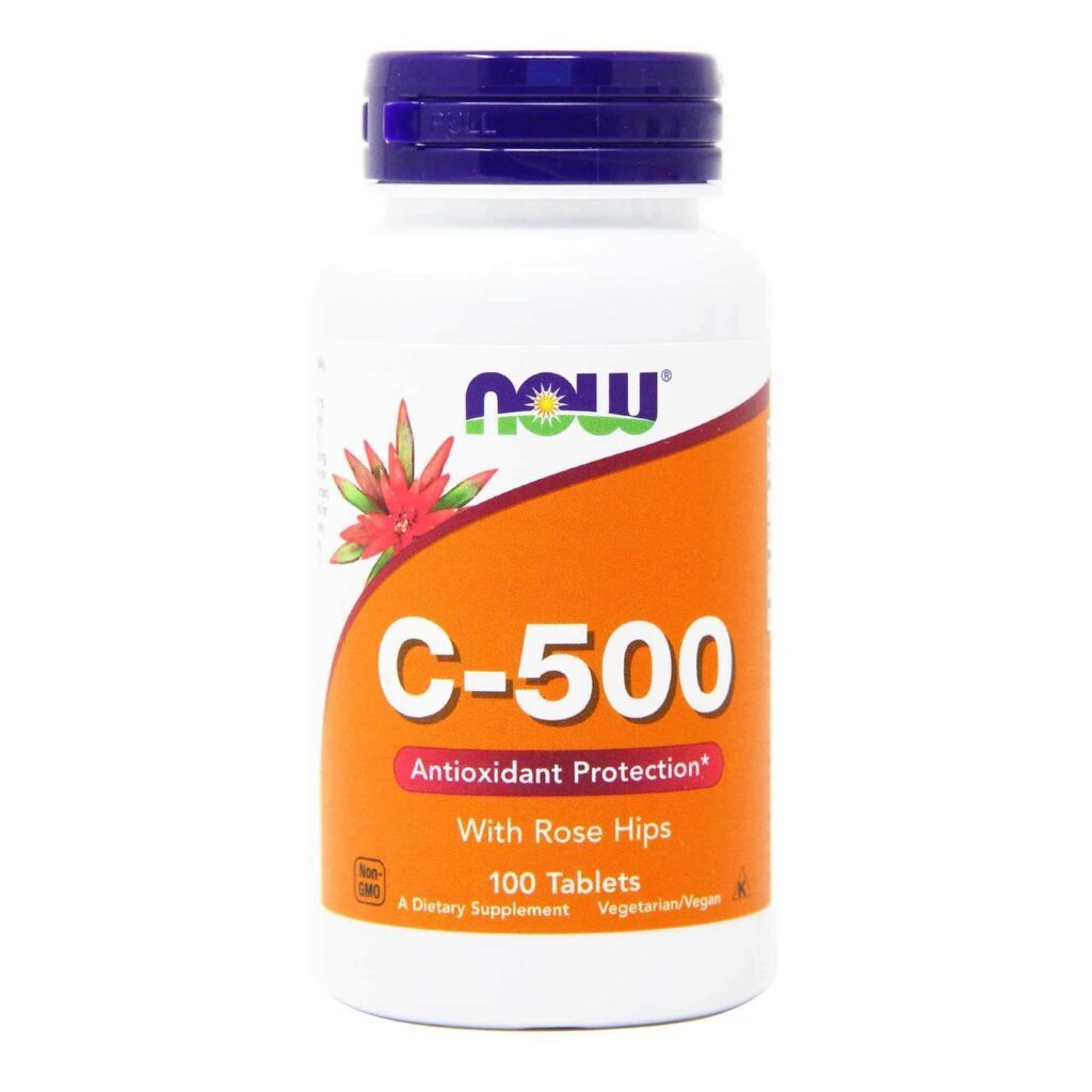 Vitamina C 500mg Now Foods 100 Tabletes - Imunidade e Antioxidante no Brasil