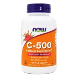C-500 Buffer 100 Cápsulas - Now Foods: Saúde e Imunidade com Vitamina C de Alta Absorção