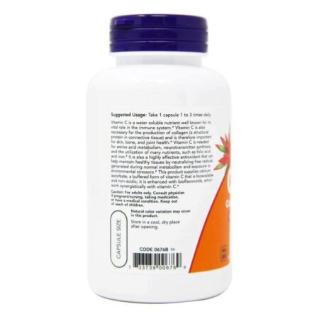 C-500 Buffer 100 Cápsulas - Now Foods: Saúde e Imunidade com Vitamina C de Alta Absorção - Imagem 2