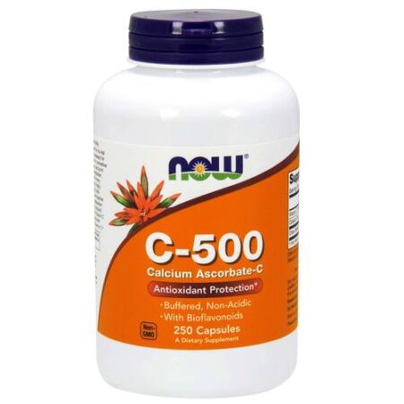 Now Foods, C-500 ascorbato de cálcio - 250 Cápsulas