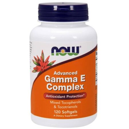 Now Foods, Complexo Gamma de Vitamina E Avançado -120 Cápsulas em Gel