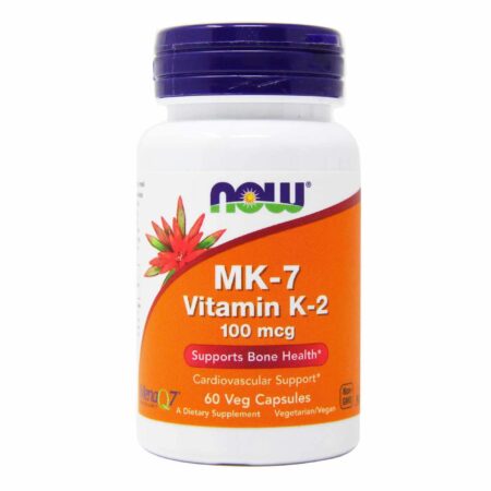 MK-7 Vitamina K-2 100 mcg Now Foods 60 Cápsulas Vegetarianas