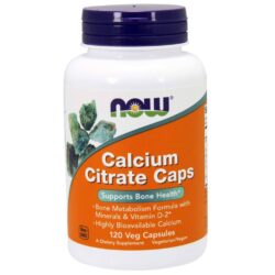 Now Foods Citrato de Cálcio - 120 Cápsulas Vegetarianas - Essencial para Ossos Fortes
