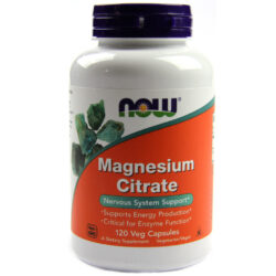 Now Foods Citrato de Magnésio - 120 Cápsulas Vegetarianas: Essencial para Energia e Bem-Estar