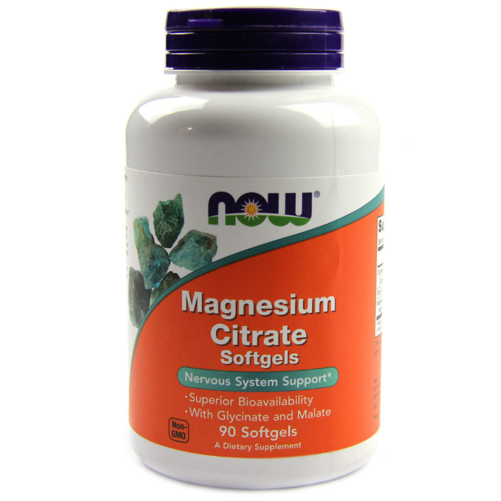 Citrato de Magnésio Now Foods - 90 Cápsulas em Gel para o Bem-Estar no Brasil
