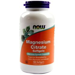 Now Foods Citrato de Magnésio - 180 Cápsulas Gel: Saúde e Bem-Estar Essenciais