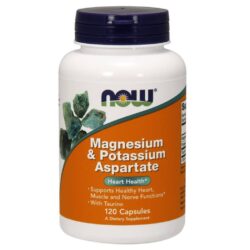 Now Foods Aspartato de Magnésio e Potássio - 120 Cápsulas: Essenciais para Saúde e Energia no Brasil