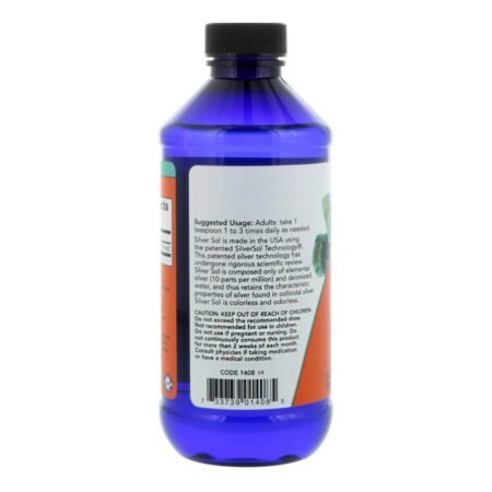 Now Foods Silver Sol (Suplemento de Prata) - 237ml: Pureza e Bem-Estar - Imagem 3