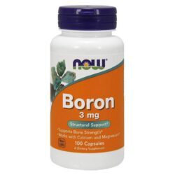 Now Foods Boro 3 mg - 100 Cápsulas: Saúde Óssea e Bem-Estar