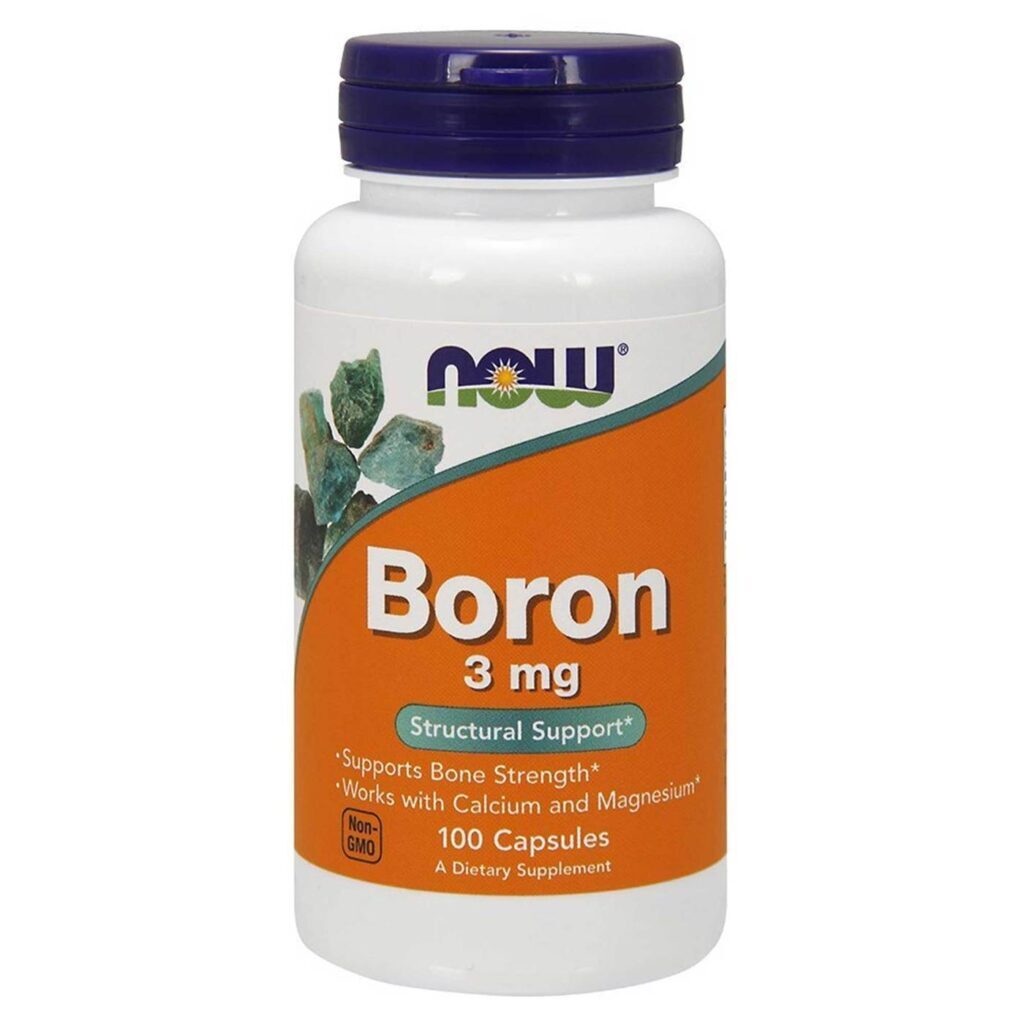 Now Foods Boro 3 mg - 100 Cápsulas: Saúde Óssea e Bem-Estar