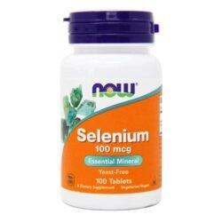 Now Foods Selênio 100 mcg Sem Levedura - 100 Tabletes: Antioxidante Essencial para Saúde e Imunidade no Brasil