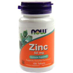 Now Foods Zinco 50 mg - 100 Tabletes: Imunidade e Bem-Estar Essencial