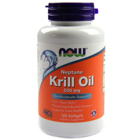 Óleo de Krill Netuno - Now Foods - 500 mg - 120 Cápsulas em Gel