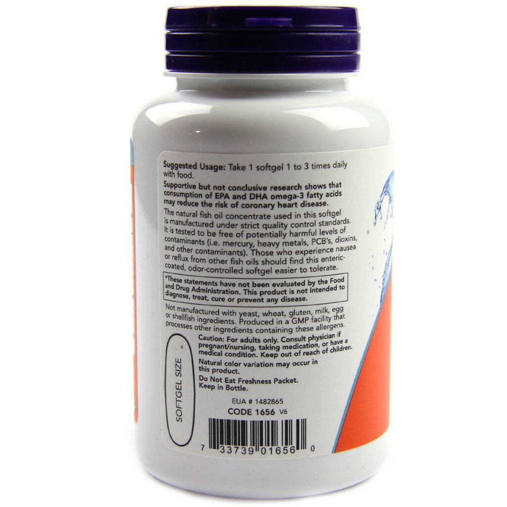 Now Foods Ômega-3 90 Cápsulas: Saúde Cardiovascular e Bem-Estar Completo - Imagem 3