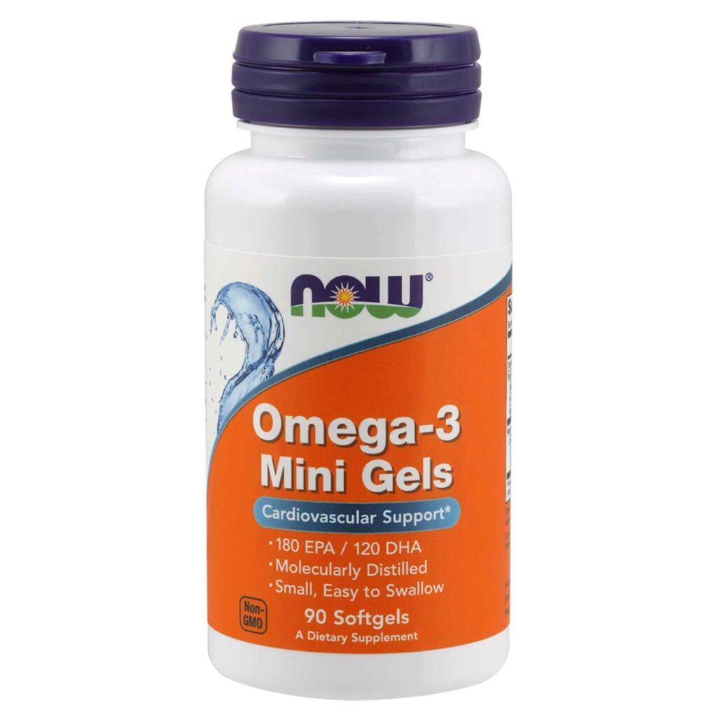 Now Foods Ômega 3 Mini Gels - 90 Cápsulas: Saúde Cardiovascular e Cerebral Essencial