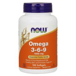 Now Foods Ômega 3-6-9 1000mg com 100 Cápsulas Gel: Saúde Cardiovascular e Nutrição Essencial no Brasil