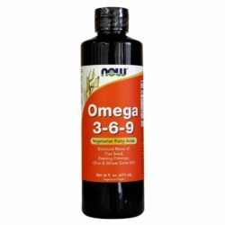 Now Foods Omega 3-6-9 16 fl oz (473ml) - Óleo de Peixe e Vegetal para Saúde Cardiovascular e Cerebral