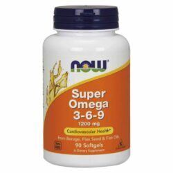 Now Foods Super Ômega 3-6-9 1200 mg 90 Cápsulas Gel: Saúde Cardiovascular e Celular
