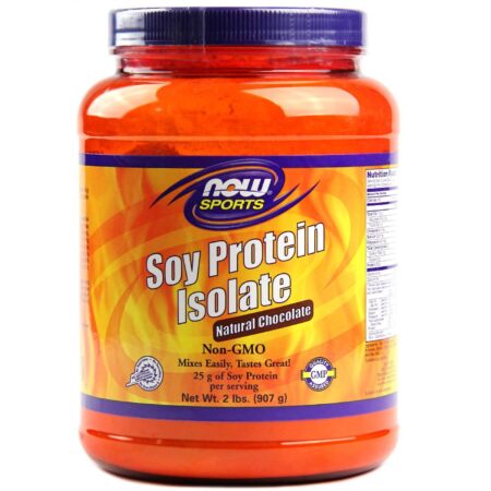 Now Foods, Proteína de Soja Isolate - Chocolate - 2 lbs (907 g)