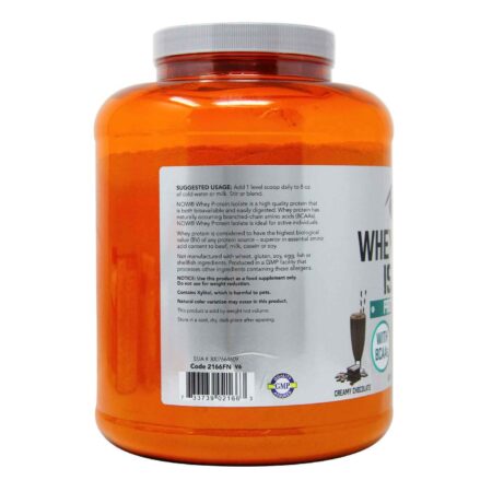 Now Foods, Whey Protein Isolado, Chocolate Alemão - 2.268 g - Image 2