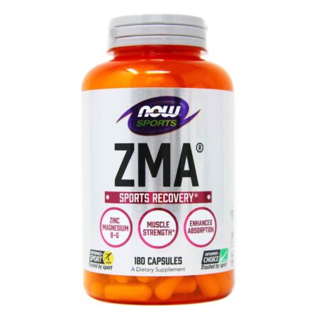 ZMA Com Zinco, Magnésio e Vitamina B-6 Now Foods 180 Cápsulas