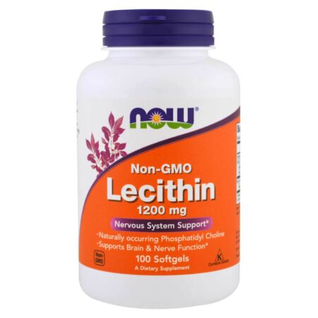 Now Foods, Lecitina de 1200 mg - 100 Cápsulas em Gel