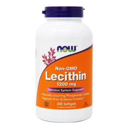 Lecitina 1200 mg, Now Foods - 200 Cápsulas em Gel