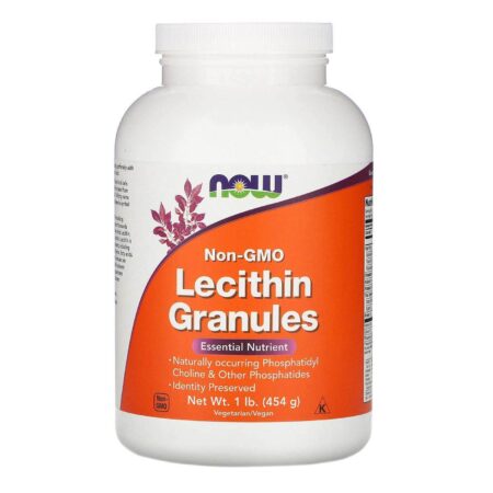 Now Foods, Grânulos de Leticina Sem OGM - 454g