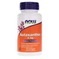 Astaxantina 4 mg Now Foods - 90 Cápsulas em Gel: Potência Antioxidante para Sua Saúde