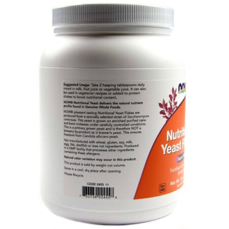 Levedura Nutricional em Flocos Now Foods 284 g - Image 3