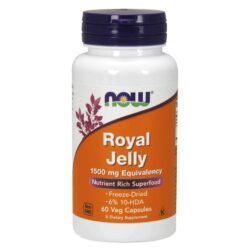 Now Foods Geleia Real 500mg - 60 Cápsulas: Energia e Vitalidade Naturalmente