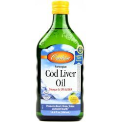 Óleo de Fígado de Bacalhau Carlson Labs Limão 500 ml: Pureza e Saúde para Você