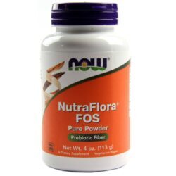 Now Foods NutraFlora FOS em Pó - Fibra Probiótica 113g para Saúde Intestinal