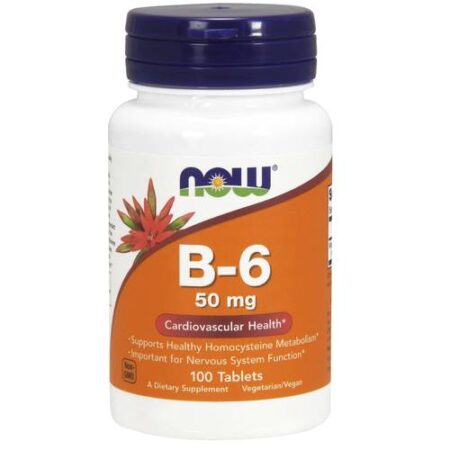 Now Foods, Vitamina B-6 50 mg - 100 Tabletes