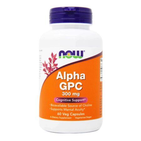 Alfa GPC 300 mg Now Foods 60 Cápsulas Vegetarianas