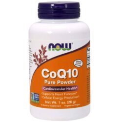 Now Foods Pure CoQ10 em Pó - 28g para Saúde Cardiovascular no Brasil
