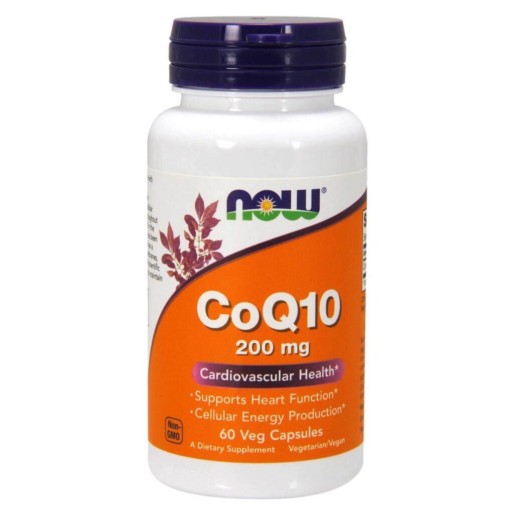 Now Foods CoQ10 200 mg - 60 Cápsulas Vegetarianas: Energia e Saúde do Coração