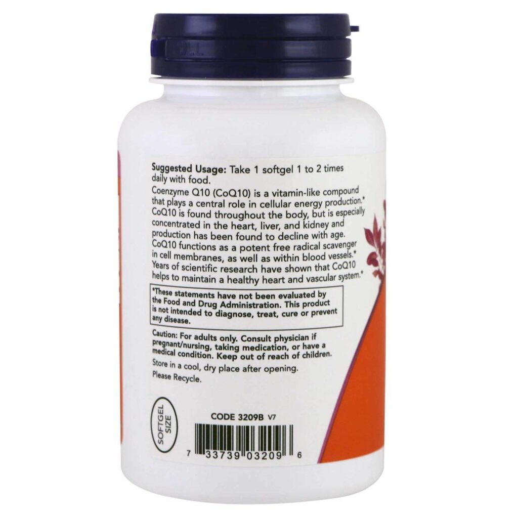 CoQ10 100 mg Now Foods 150 Cápsulas em Gel: Energia e Saúde Cardiovascular no Brasil - Imagem 3