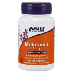 Now Foods Melatonina 3 mg - 60 Cápsulas Vegetais para Sono Reparador